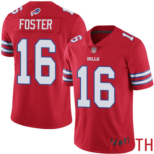 Youth Buffalo Bills #16 Robert Foster Limited Red Rush Vapor Untouchable NFL Jersey